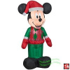 3.5 Foot Mickey In Holiday Outfit Christmas Airblown Inflatable